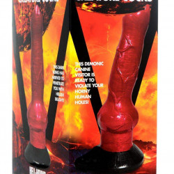 7.50 inch hellhound | dog dildo - canine dildo - knot dildo