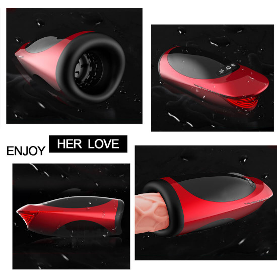 high speed rotation intelligent voice masturbator 4d oral sucker toy