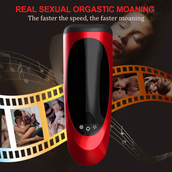 high speed rotation intelligent voice masturbator 4d oral sucker toy