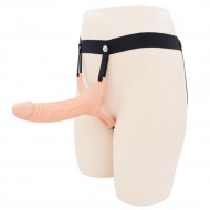 5 inch hollow strap on dildo flesh color cock