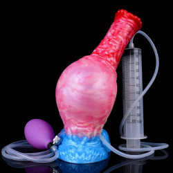 horse penis inflatable ejaculation dildo
