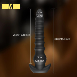 huge anal beads butt plug - big threads silicone anal dildo sex toys for women men