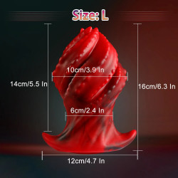 huge silicone monster dildo butt plug - big girth fantasy dildos g-spot anal sex toys
