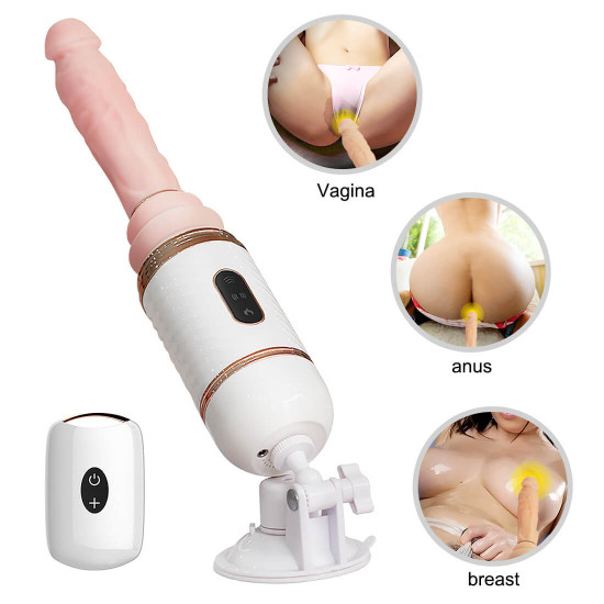 intelligent heating dildo automatic penis vibration retractable pumping gun