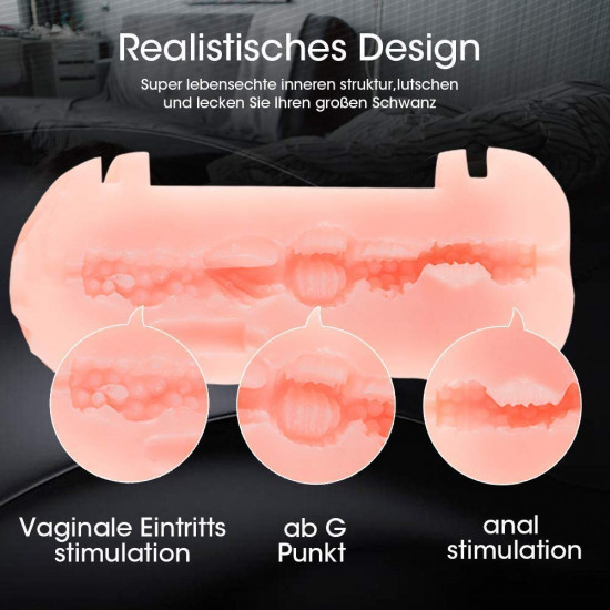 electronic pocket pussy ass stroker intelligent sound 5d toy