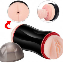 electronic pocket pussy ass stroker intelligent 5d sounding toy