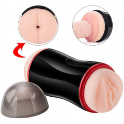 electronic pocket pussy ass stroker intelligent sound 5d toy