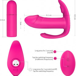 invisible g spot clitoris vibrating wearable dildo and vibrator