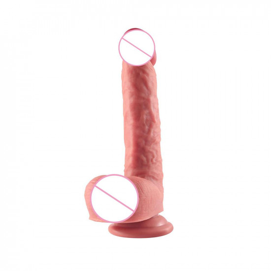 james - silicone stick on wall dildo 8 inch