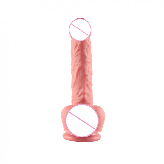 james - silicone stick on wall dildo 8 inch