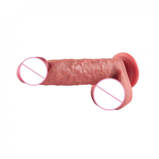 james - silicone stick on wall dildo 8 inch