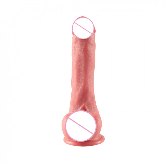 japos - realistic silicone suction dildo 6 inch