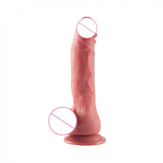 japos - realistic silicone suction dildo 6 inch