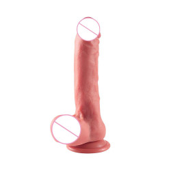 japos - realistic silicone suction dildo 6 inch