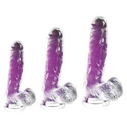 soft realistic crystal jelly dildo