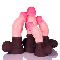 jumbo dildo realistic soft with big balls