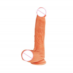 justin - silicone thrusting dildo licker 6.5 inch