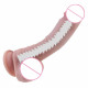karl - realistic curved silicone suction cup dildo 8 inch