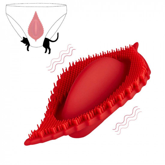 leaf design silicone vibrator for vagina g spot stimulation