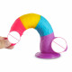 leo avant - rainbow suction cup dildo 7 inch