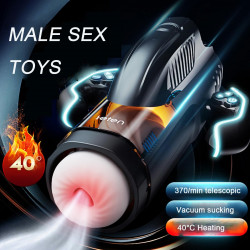 leten xs9 male adult stroker - handle thrusting pussy penis masturbator blowjob machine
