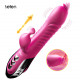 leten 4in1 automatic thrusting heating tongue licking soft impact vibrator