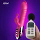 leten 4in1 automatic thrusting heating tongue licking soft impact vibrator