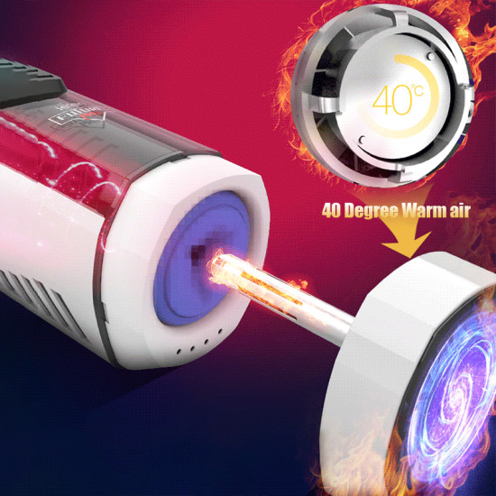 leten automatic telescopic heating voice perfume motorized male masturbator