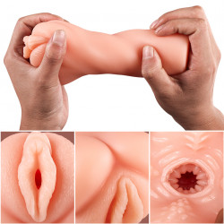 life size pocket pussy sex doll - realistic women vaginal penis masturbation cup for men