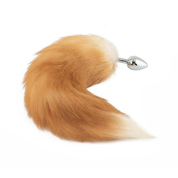 orange metal fox anal tail 16