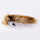 long fox tail butt plug - brown fur