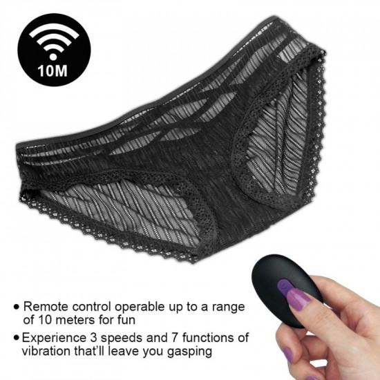 Adutoys wireless vibration strap on jump egg lace panty underwear