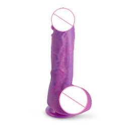 lulu love purple realistic suction cup dildo 6 inch