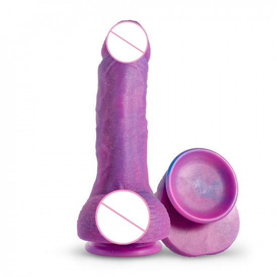 lulu love purple realistic suction cup dildo 6 inch