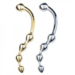 luxury prostate stainless steel metal dildo