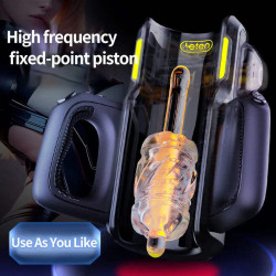 male masturbador sex machine - automatic telescopic male sex toy with mobile phone holder