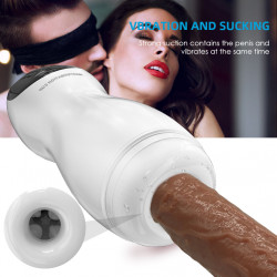 male masturbator adult stroker blowjob sex machine - oral suck vibrating penis masturbation toys