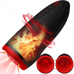 male sex toy 7 vibration sucking modes heating mouth vagina