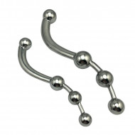 metal anal dildo butt plug - anal beads large dildo female male sex toys