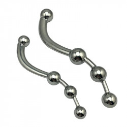 metal anal dildo butt plug - anal beads large dildo female male sex toys