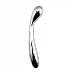 metal dildo anal plug - double end stainless steel butt plug sex toys for women men