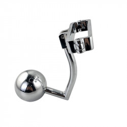metal ball stretcher with anal beads anal hook men sex toy