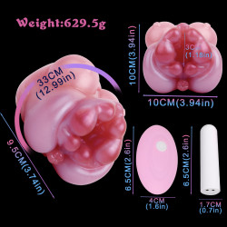 milkyvesper pocket pussy male masturbator - animal vagina vibrating bullet penis masturbation sex toy