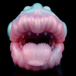 monster oral sex pocket pussy - fantasy big mouth penis massager male masturbator