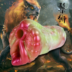monster vagina pocket pussy masturbation cup - silicone exotic penis trainer male sex toy