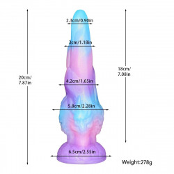 multi faceted head giant monster dildo