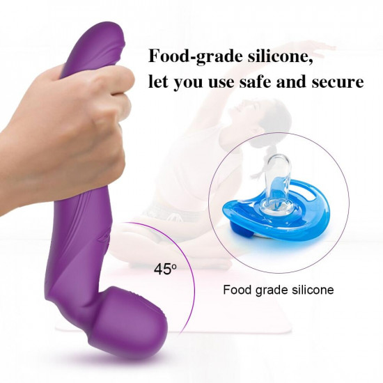 multiple frequencies virbating padding sucking vibrator