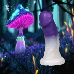 mushroom dildo purple anal silicone sex toy