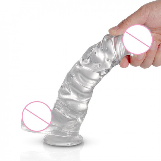 mx. smith - textured jelly suction cup dildo 8 inch