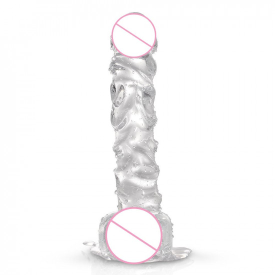 mx. smith - textured jelly suction cup dildo 8 inch